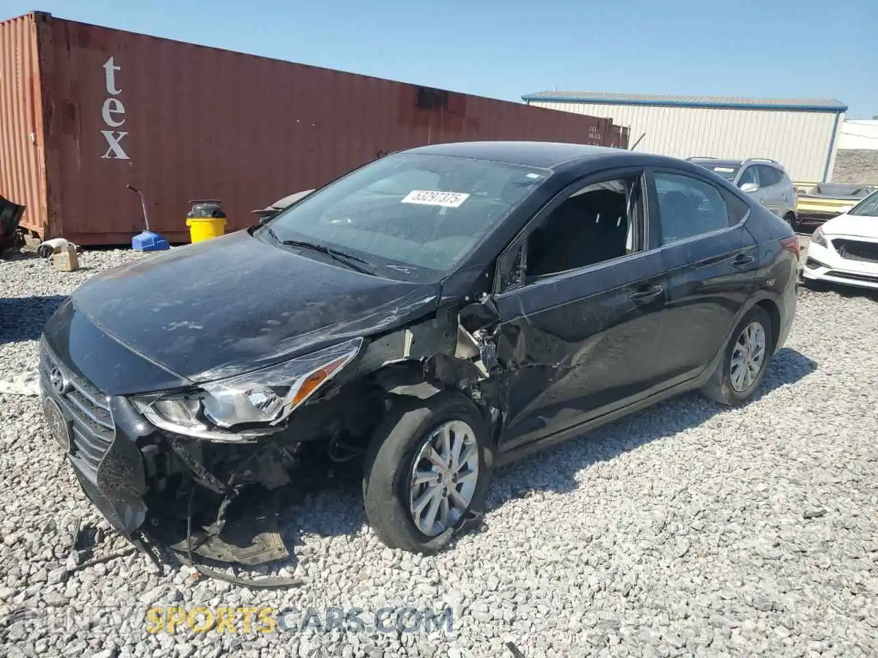 1 Photograph of a damaged car 3KPC24A66NE190032 HYUNDAI ACCENT 2022