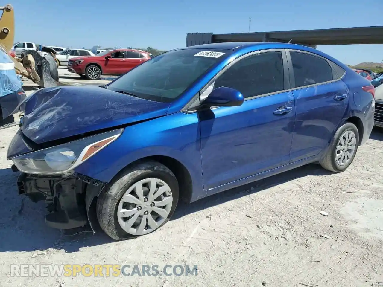 1 Photograph of a damaged car 3KPC24A68NE163916 HYUNDAI ACCENT 2022