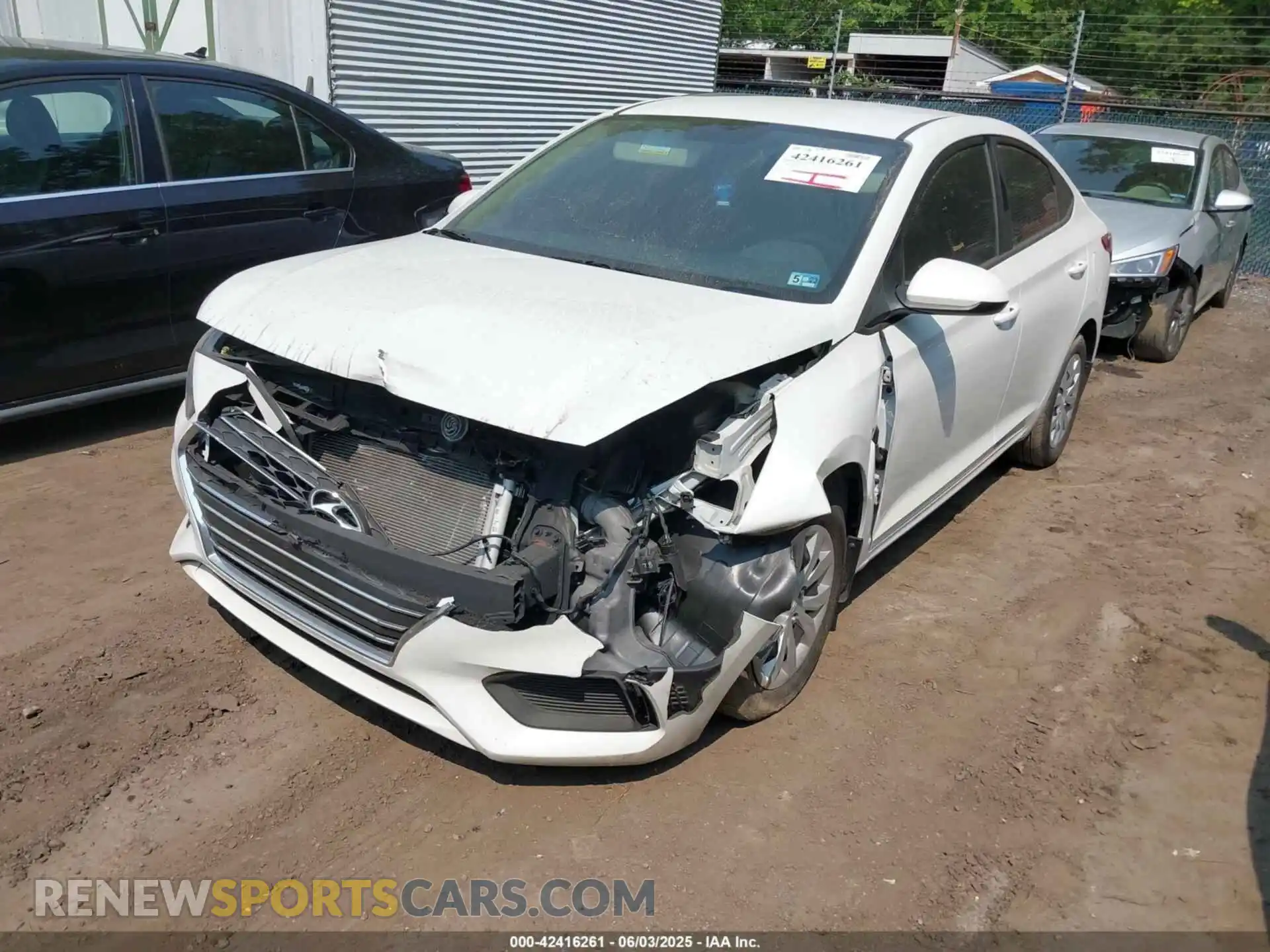 2 Photograph of a damaged car 3KPC24A69NE169191 HYUNDAI ACCENT 2022