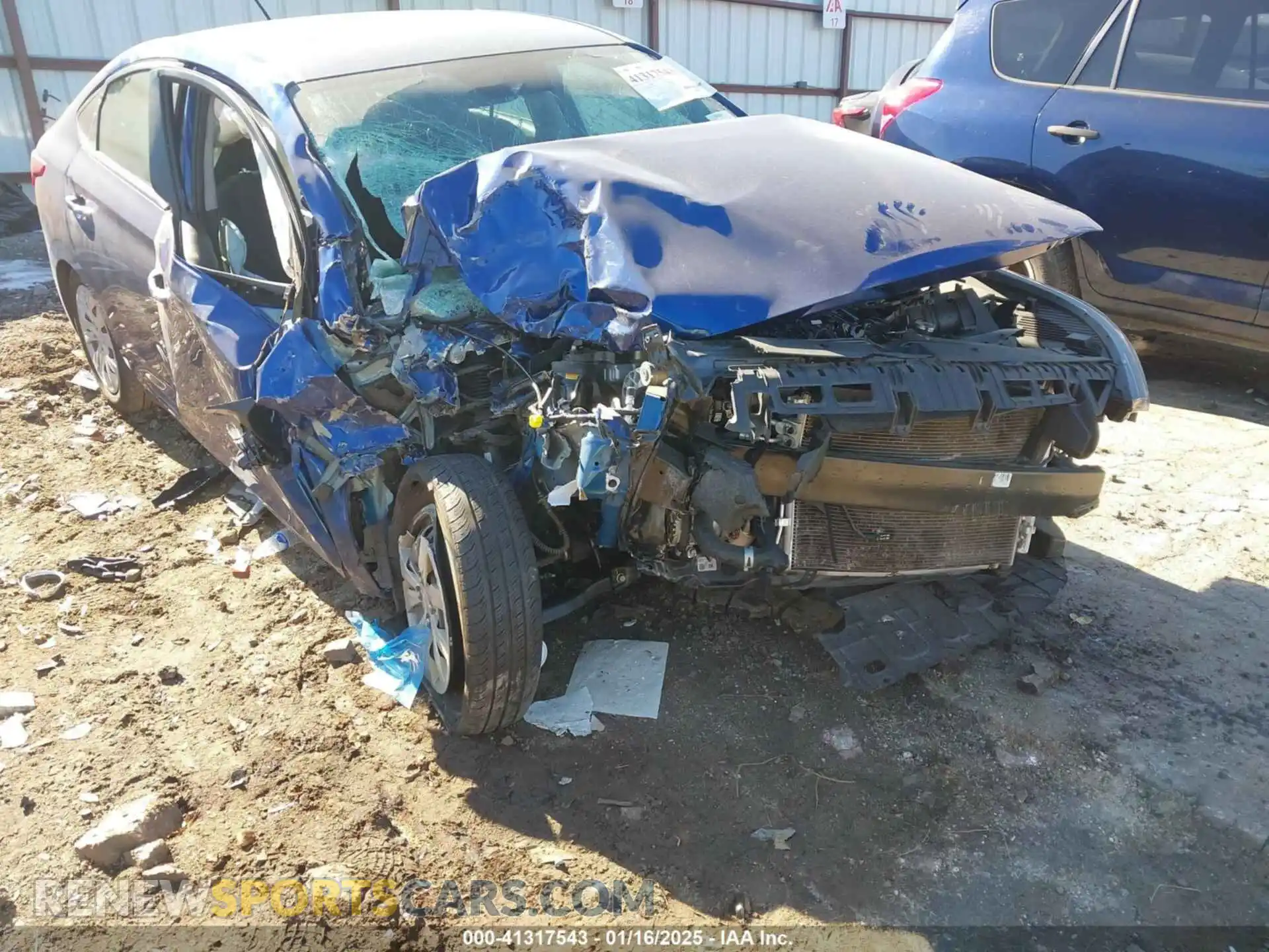 1 Photograph of a damaged car 3KPC24A6XNE157129 HYUNDAI ACCENT 2022
