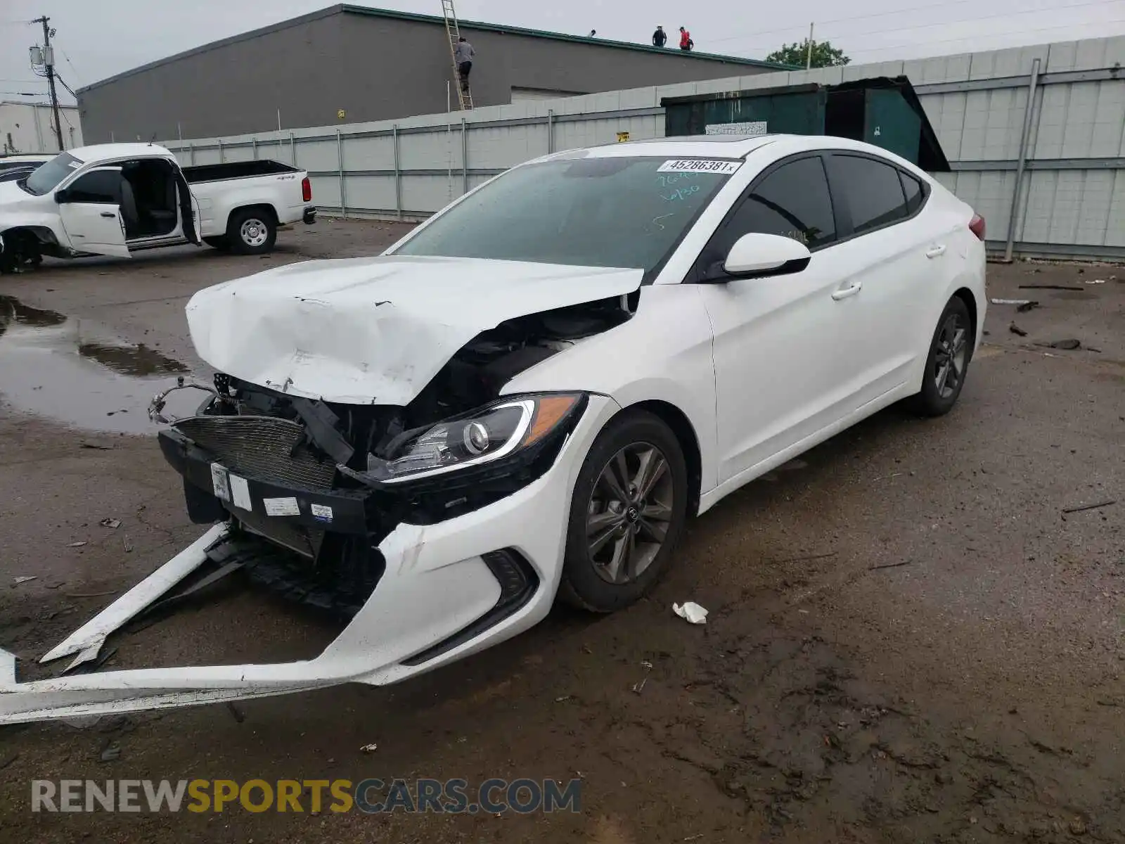 2 Photograph of a damaged car 5NPD84LF3HH137644 HYUNDAI ELANTRA 2017