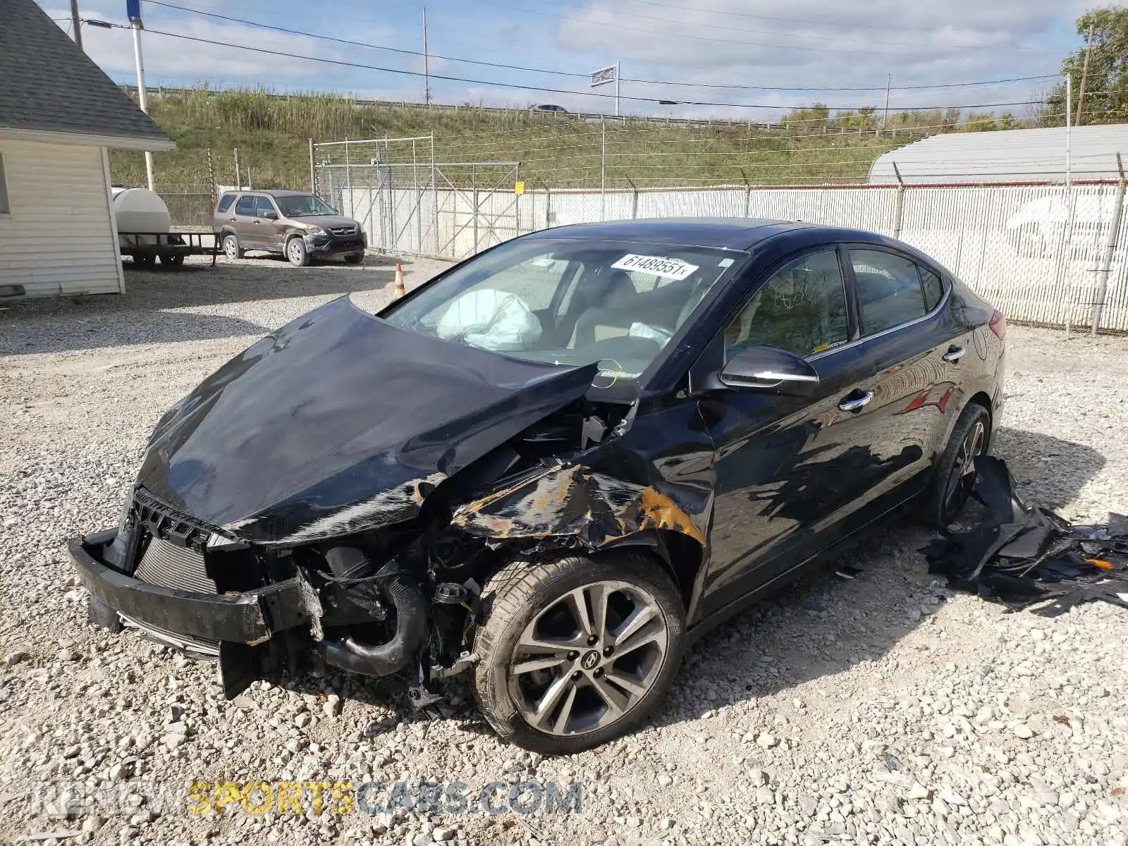 2 Photograph of a damaged car 5NPD84LF9HH075831 HYUNDAI ELANTRA 2017