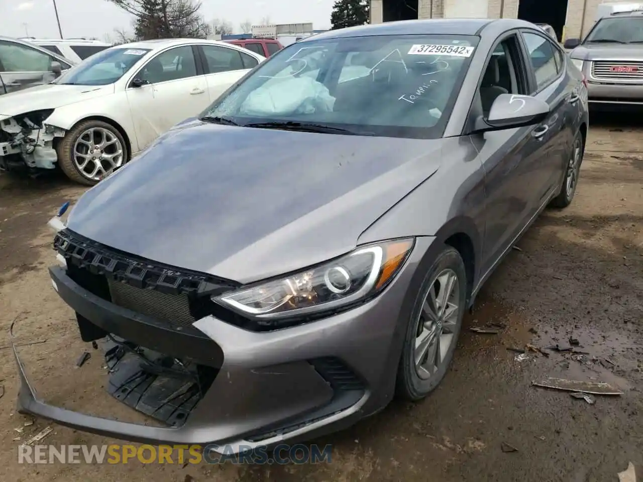 2 Photograph of a damaged car 5NPD84LF2JH254525 HYUNDAI ELANTRA 2018