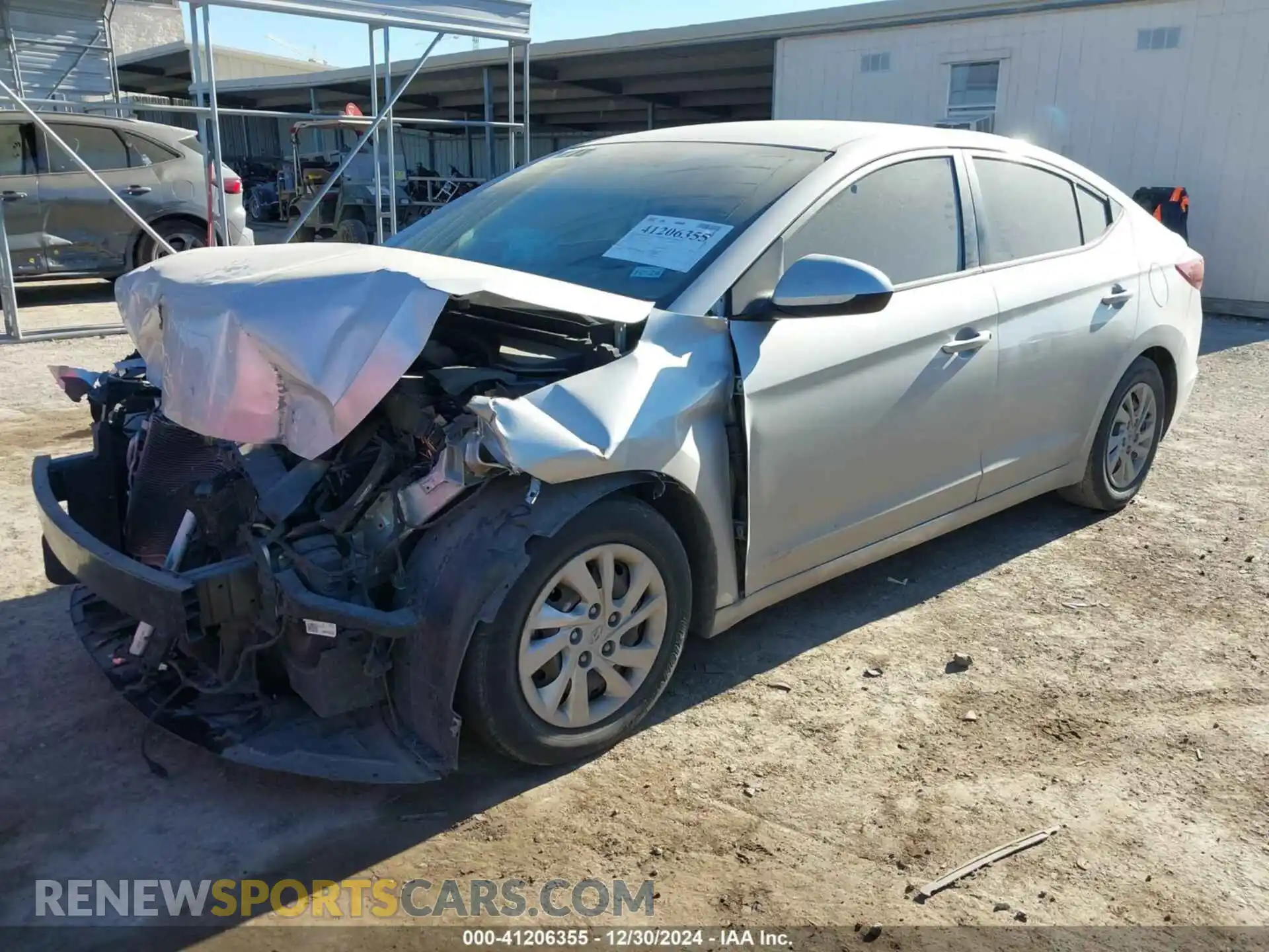 2 Photograph of a damaged car 5NPD74LF0KH459992 HYUNDAI ELANTRA 2019