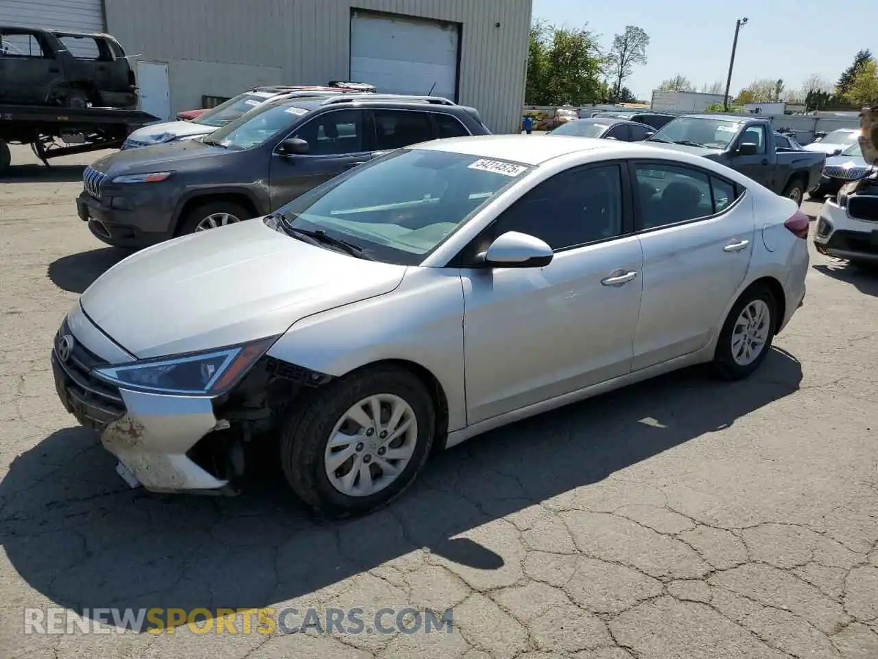 1 Photograph of a damaged car 5NPD74LF4KH442001 HYUNDAI ELANTRA 2019