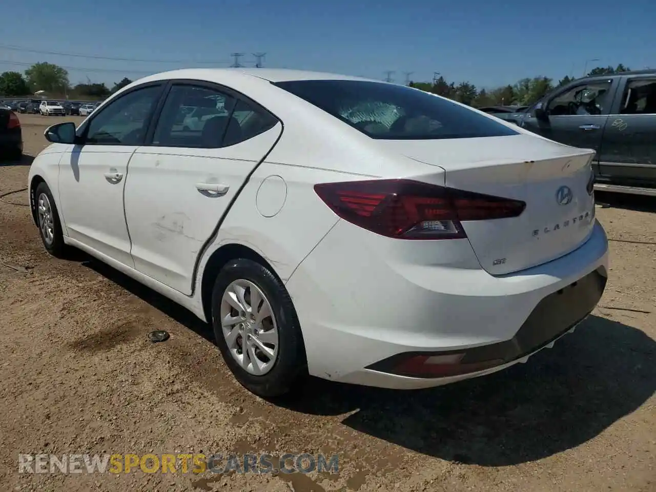 2 Photograph of a damaged car 5NPD74LF6KH435549 HYUNDAI ELANTRA 2019