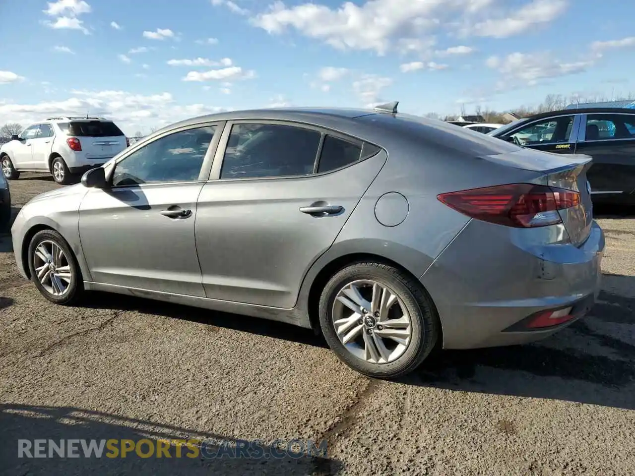2 Photograph of a damaged car 5NPD84LF0KH435110 HYUNDAI ELANTRA 2019