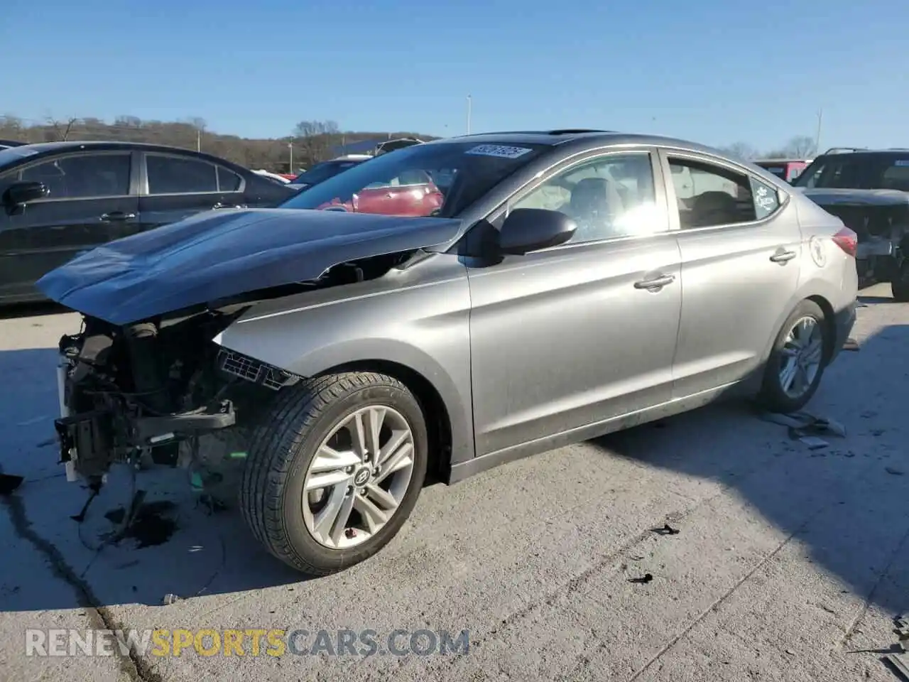 1 Photograph of a damaged car 5NPD84LF1KH426349 HYUNDAI ELANTRA 2019
