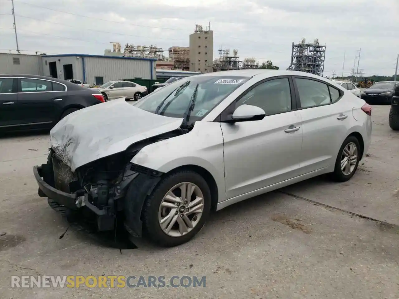 1 Photograph of a damaged car 5NPD84LF1KH433754 HYUNDAI ELANTRA 2019