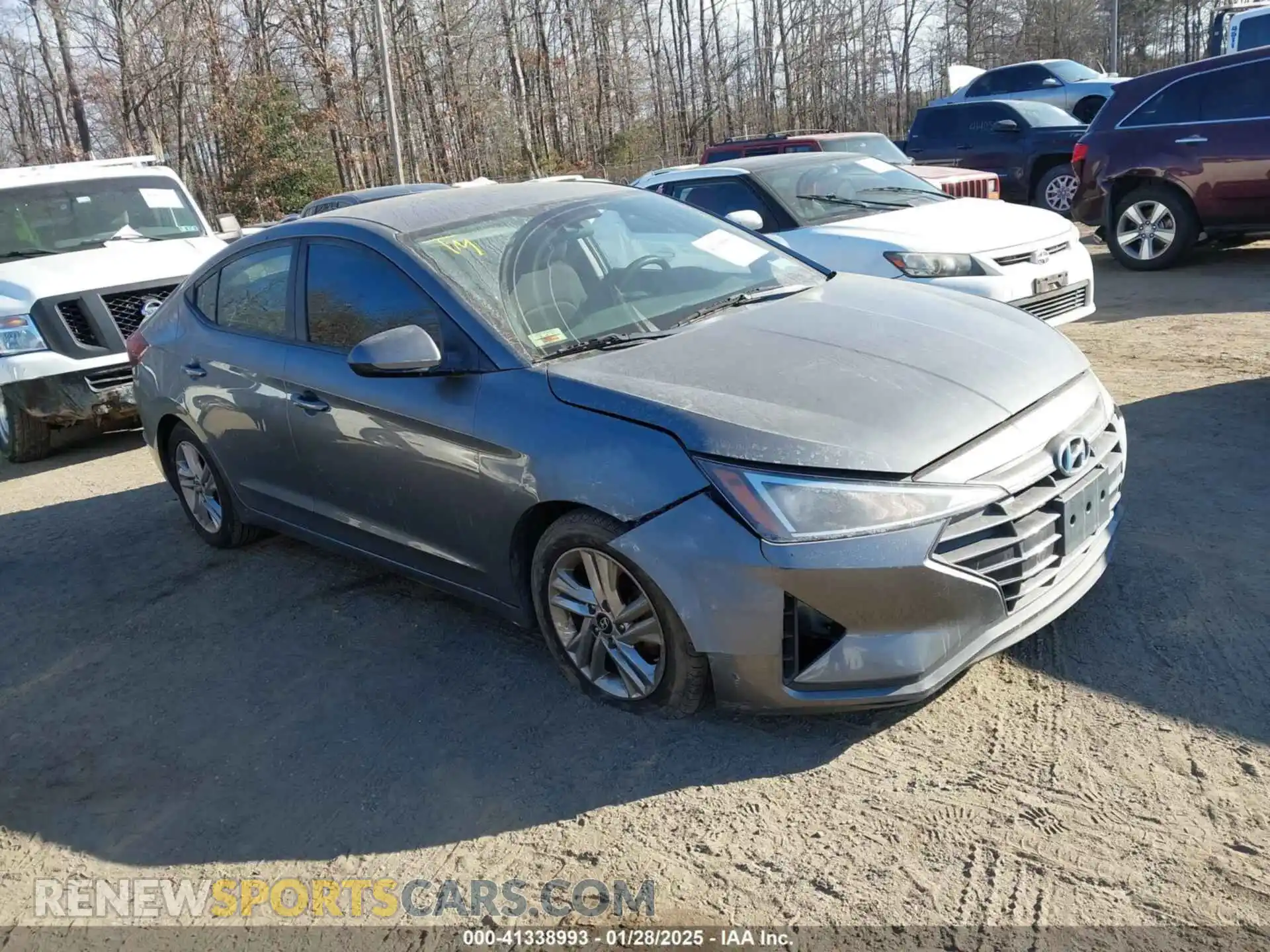1 Photograph of a damaged car 5NPD84LF2KH406014 HYUNDAI ELANTRA 2019