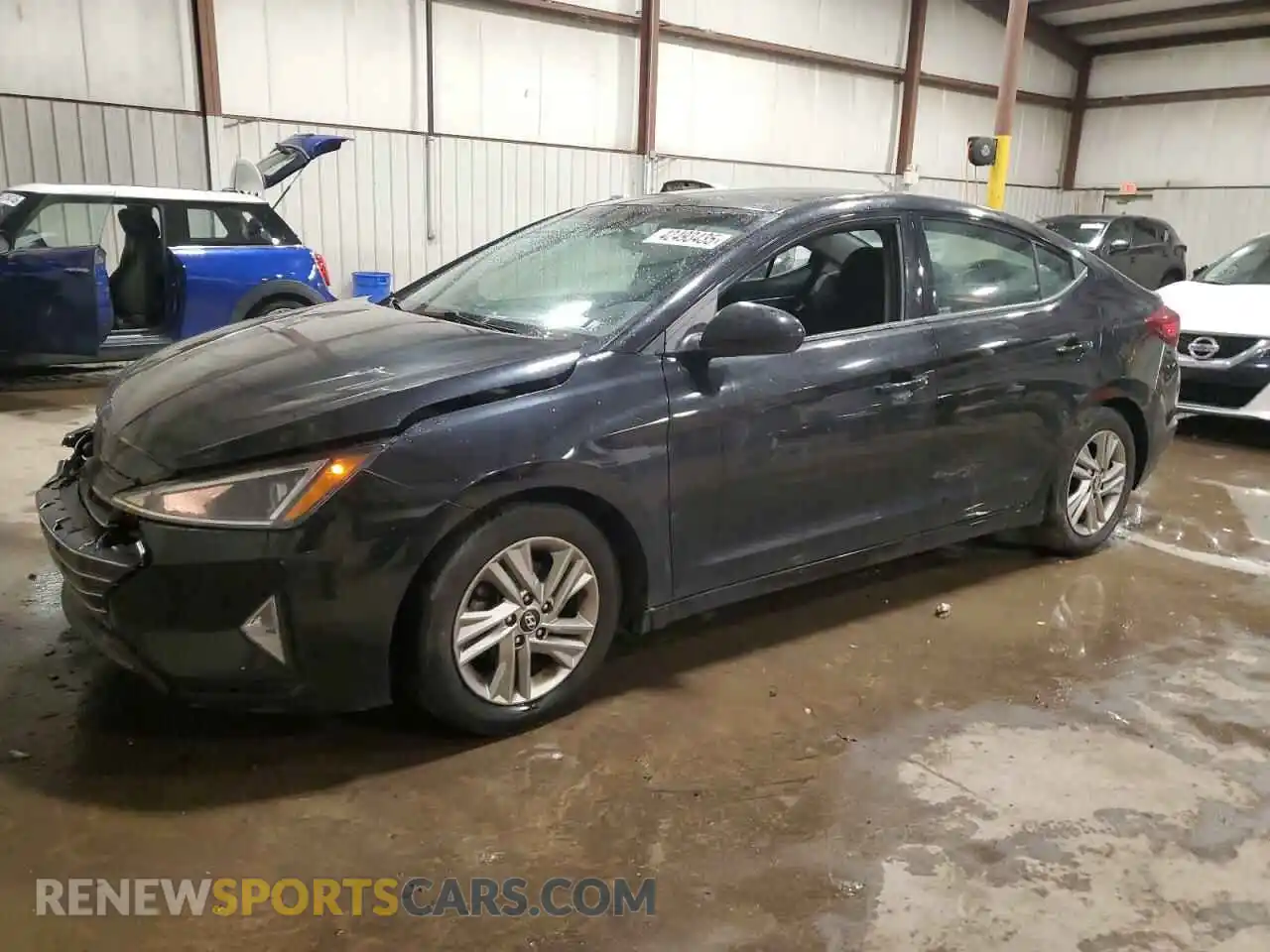1 Photograph of a damaged car 5NPD84LF2KH444844 HYUNDAI ELANTRA 2019