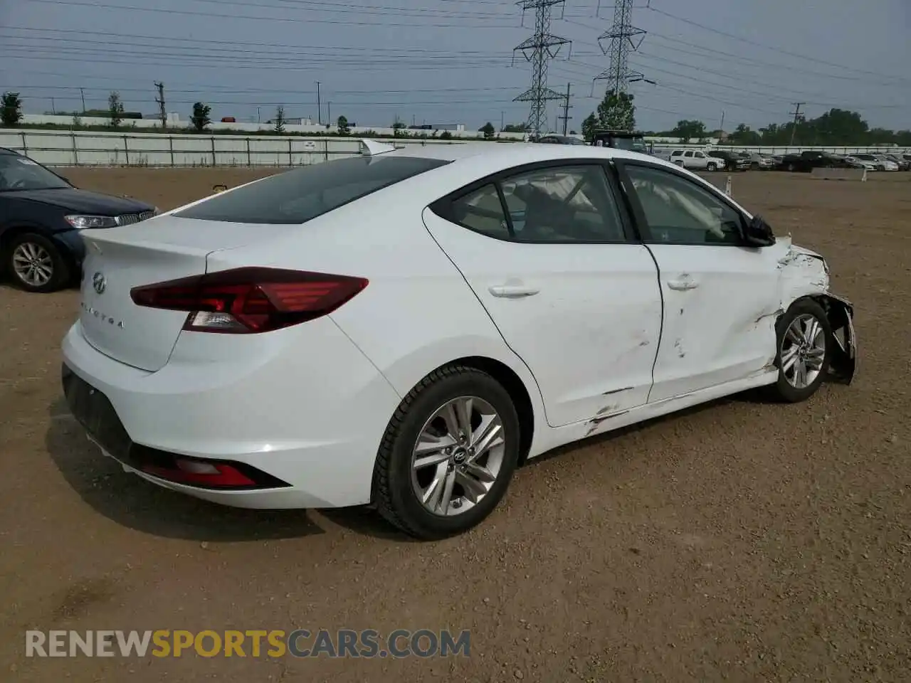 3 fotografías del automóvil dañado 5NPD84LF2KH468822 HYUNDAI ELANTRA 2019