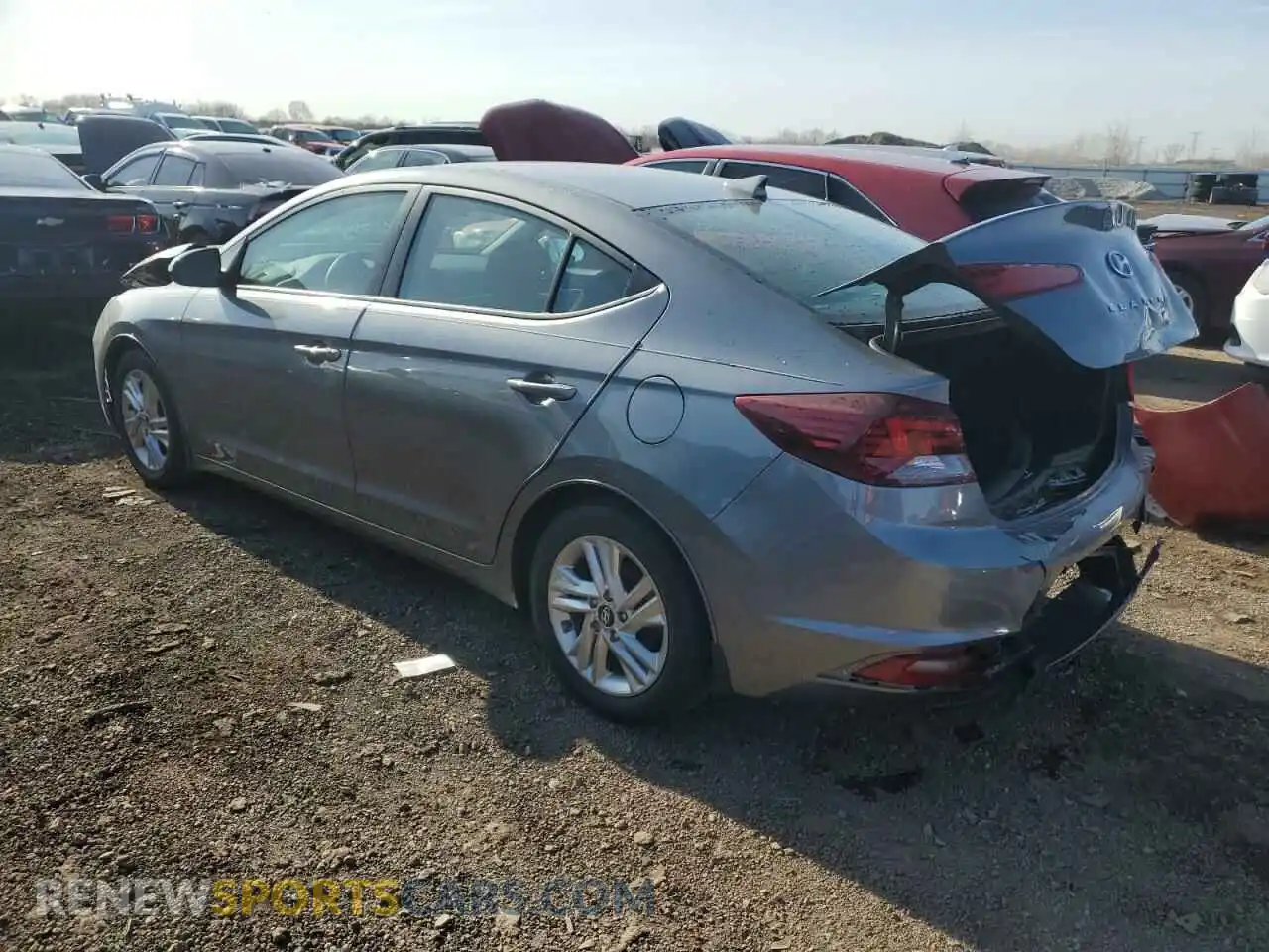 2 Photograph of a damaged car 5NPD84LF2KH474782 HYUNDAI ELANTRA 2019