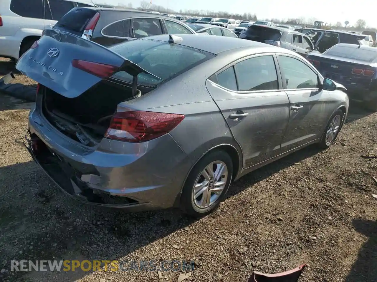 3 Photograph of a damaged car 5NPD84LF2KH474782 HYUNDAI ELANTRA 2019