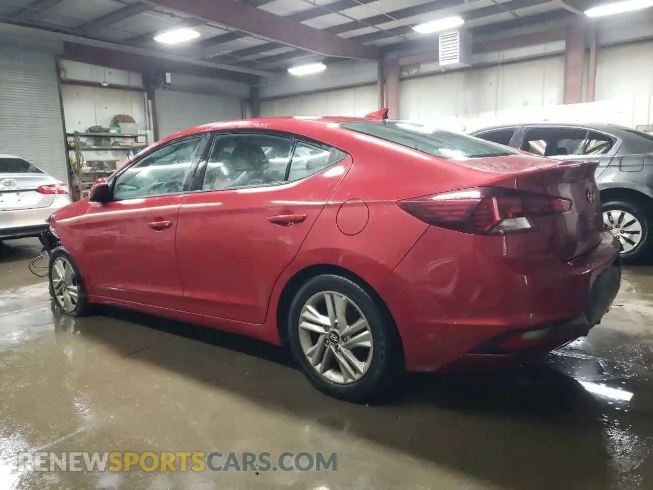 2 Photograph of a damaged car 5NPD84LF4KH465906 HYUNDAI ELANTRA 2019