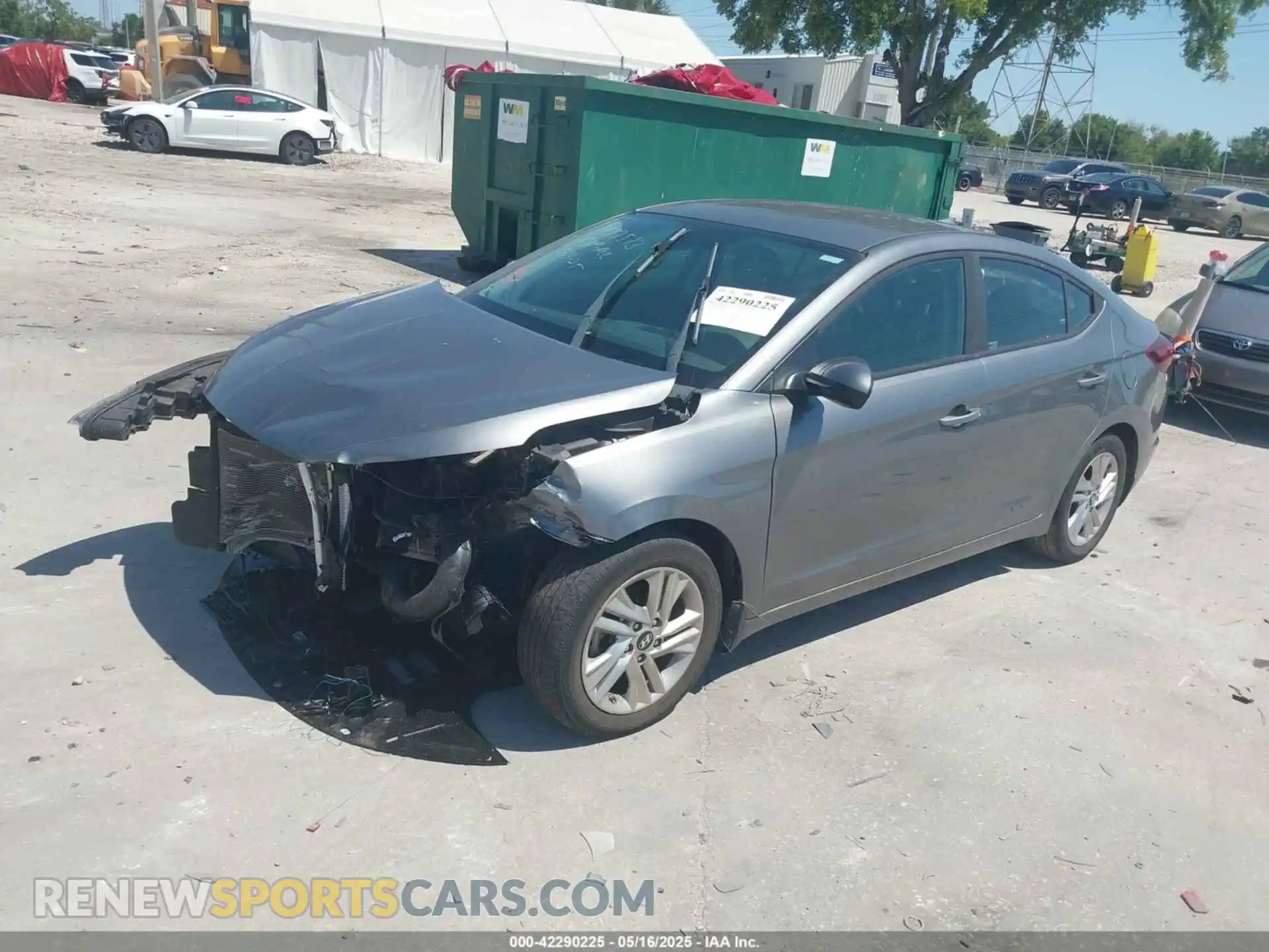 2 Photograph of a damaged car 5NPD84LF4KH476002 HYUNDAI ELANTRA 2019