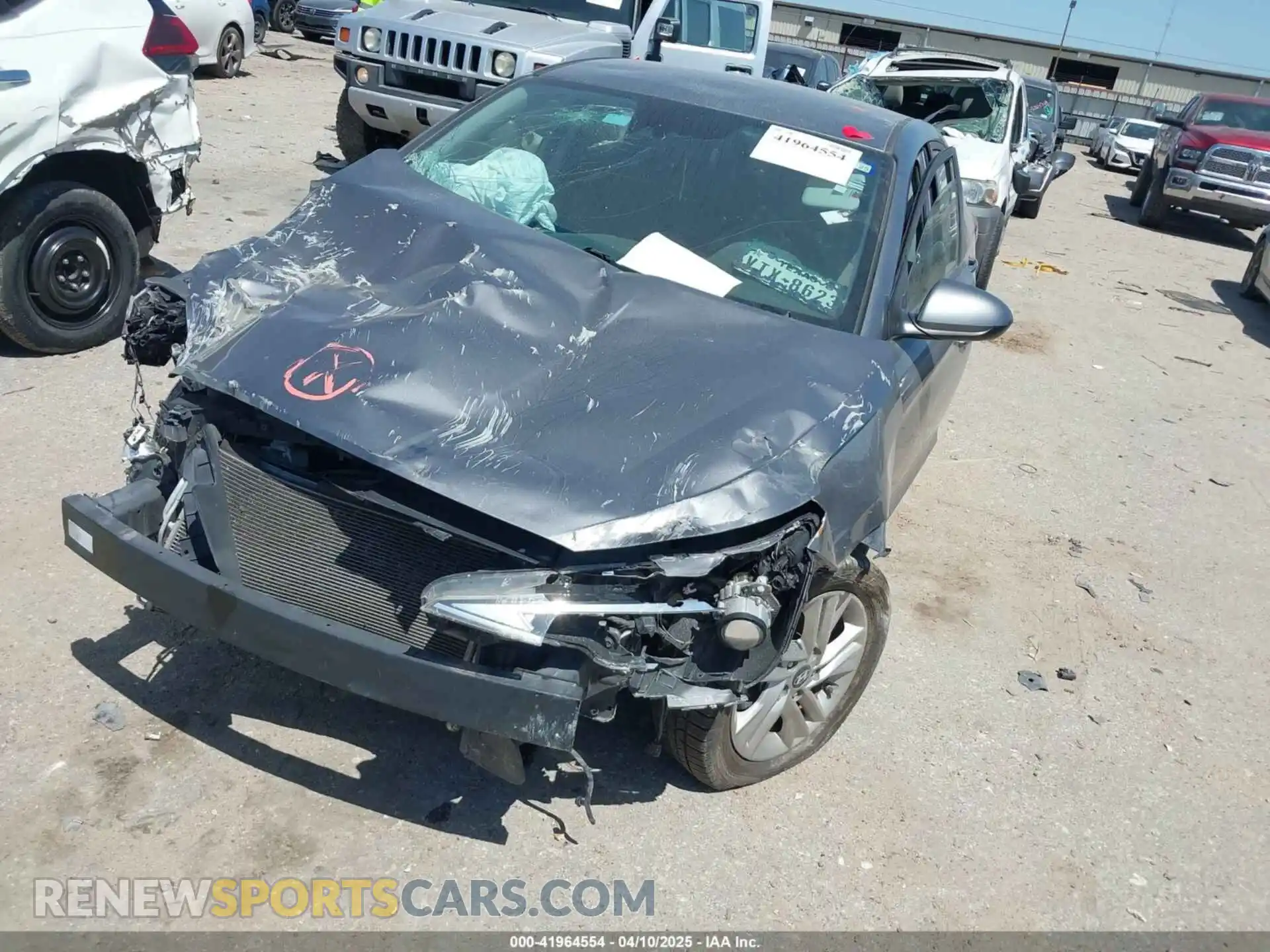 2 Photograph of a damaged car 5NPD84LF4KH476565 HYUNDAI ELANTRA 2019