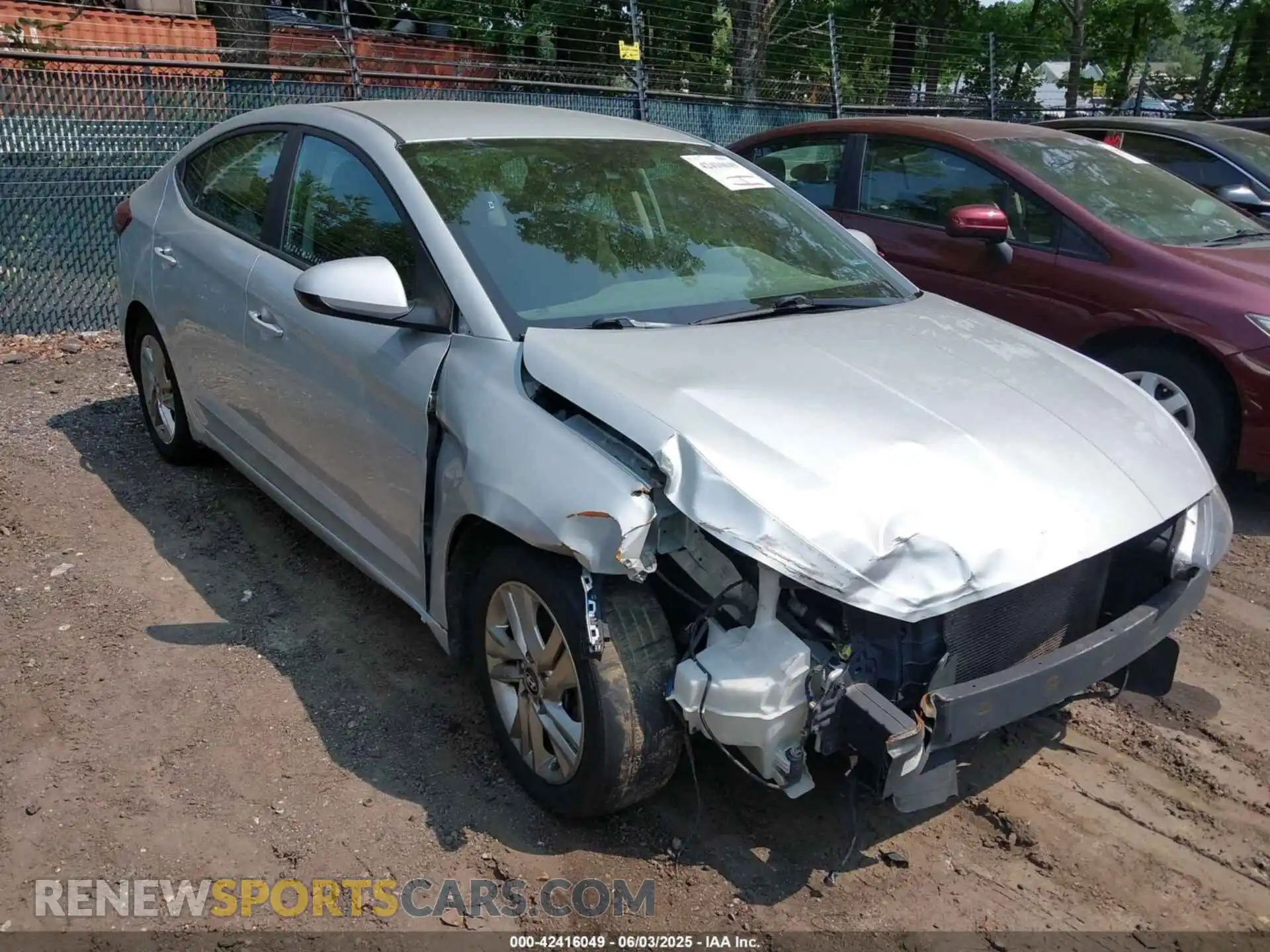 1 Photograph of a damaged car 5NPD84LF5KH432980 HYUNDAI ELANTRA 2019