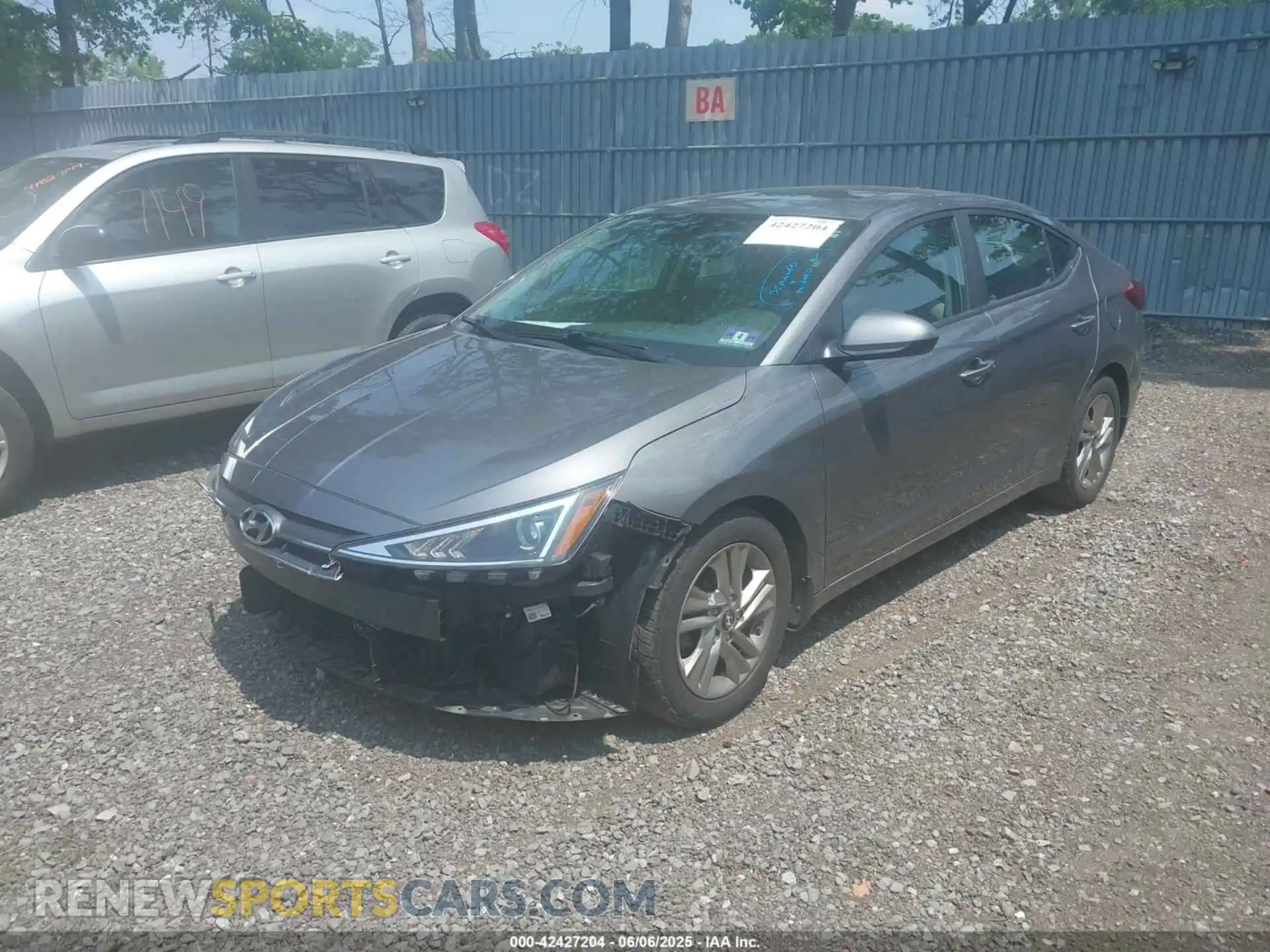 2 Photograph of a damaged car 5NPD84LF5KH480446 HYUNDAI ELANTRA 2019