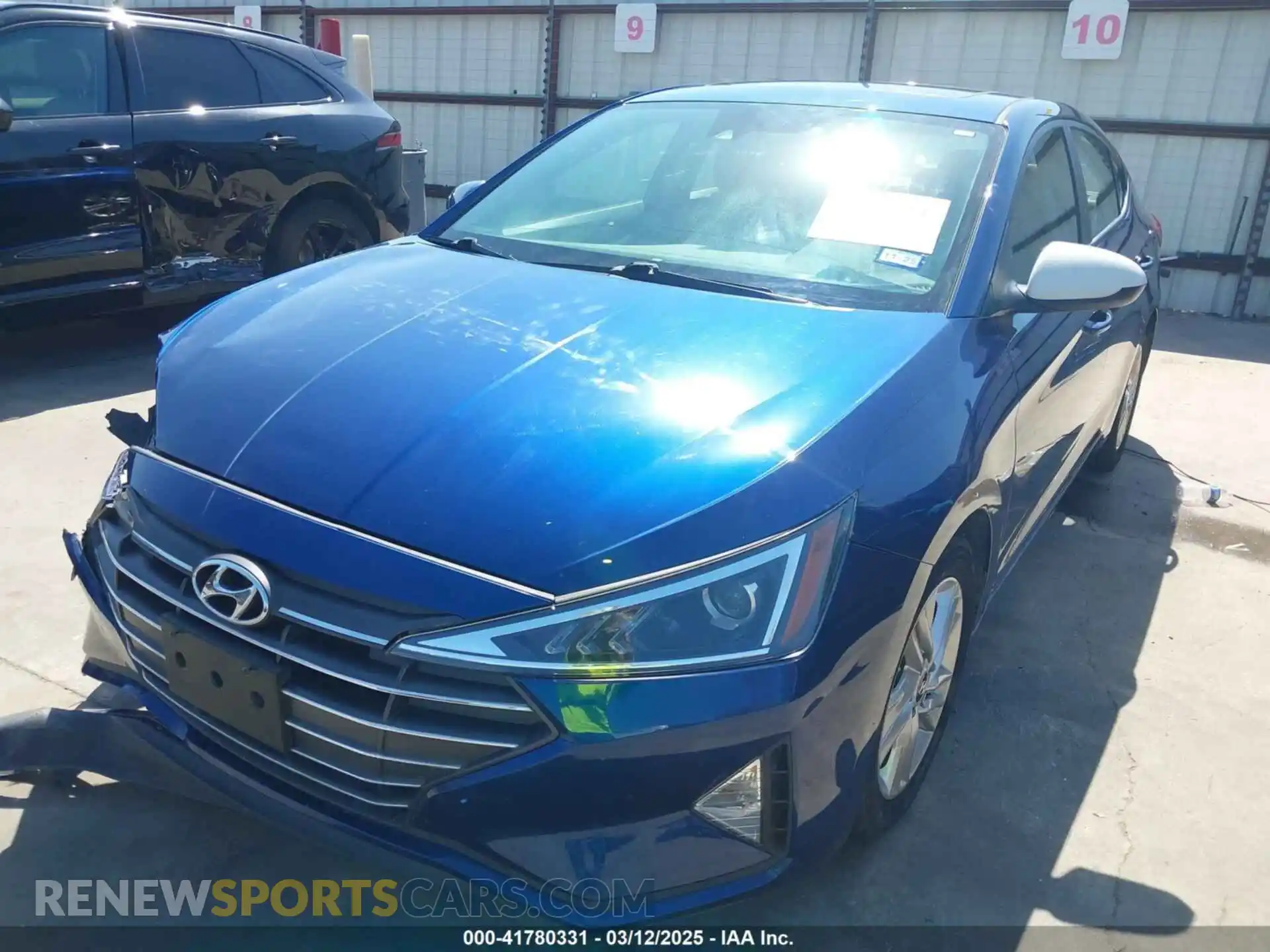 2 Photograph of a damaged car 5NPD84LF6KH414388 HYUNDAI ELANTRA 2019