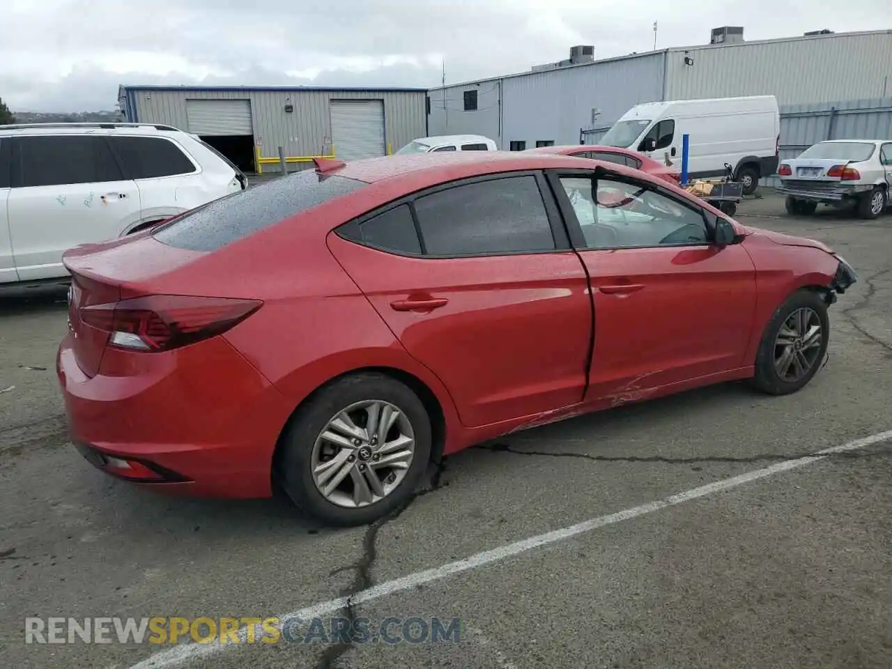 3 Photograph of a damaged car 5NPD84LF6KH421406 HYUNDAI ELANTRA 2019