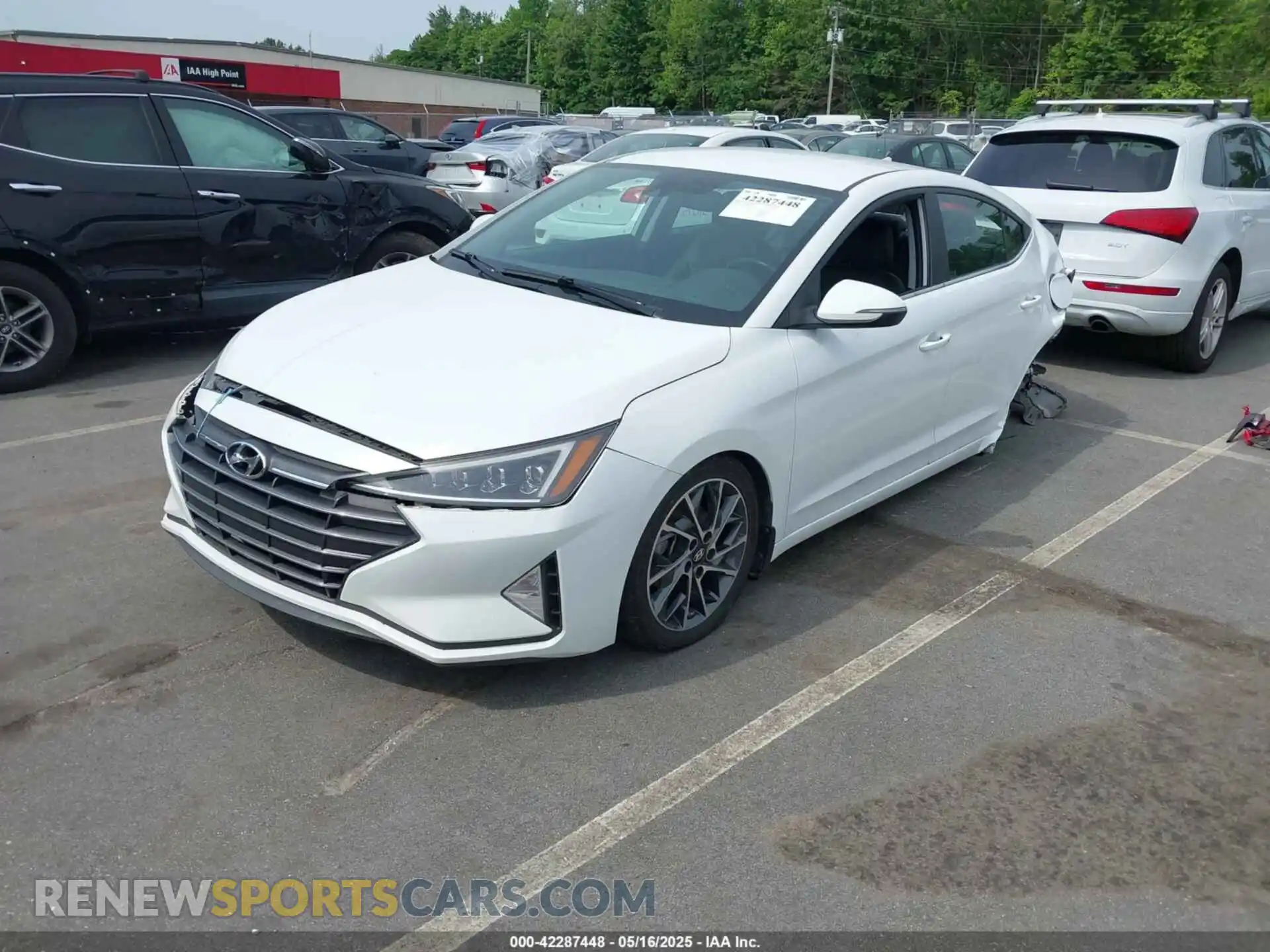 2 Photograph of a damaged car 5NPD84LF7KH474535 HYUNDAI ELANTRA 2019