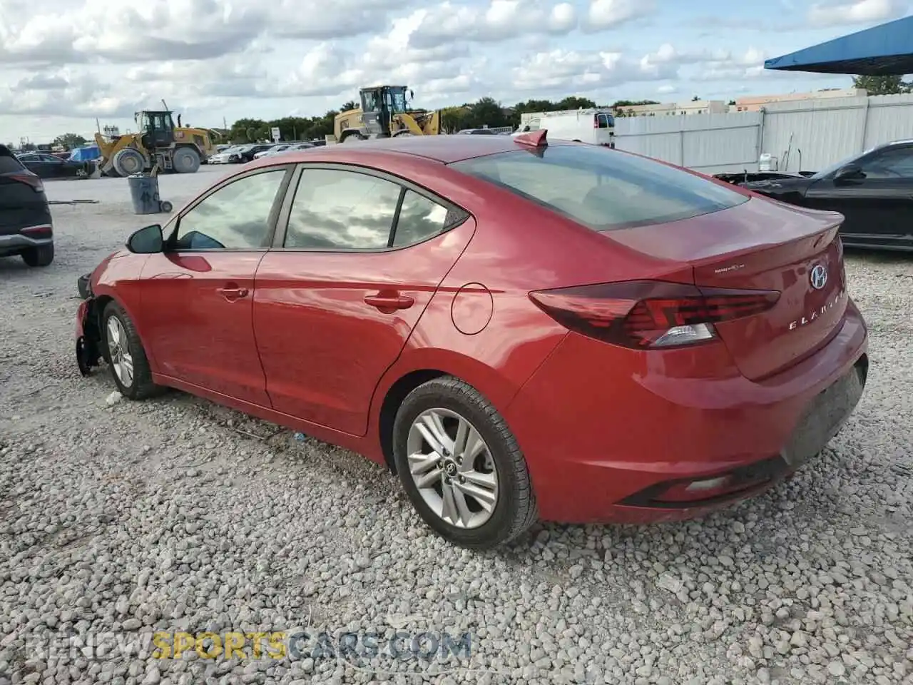 2 Photograph of a damaged car 5NPD84LF8KH403246 HYUNDAI ELANTRA 2019