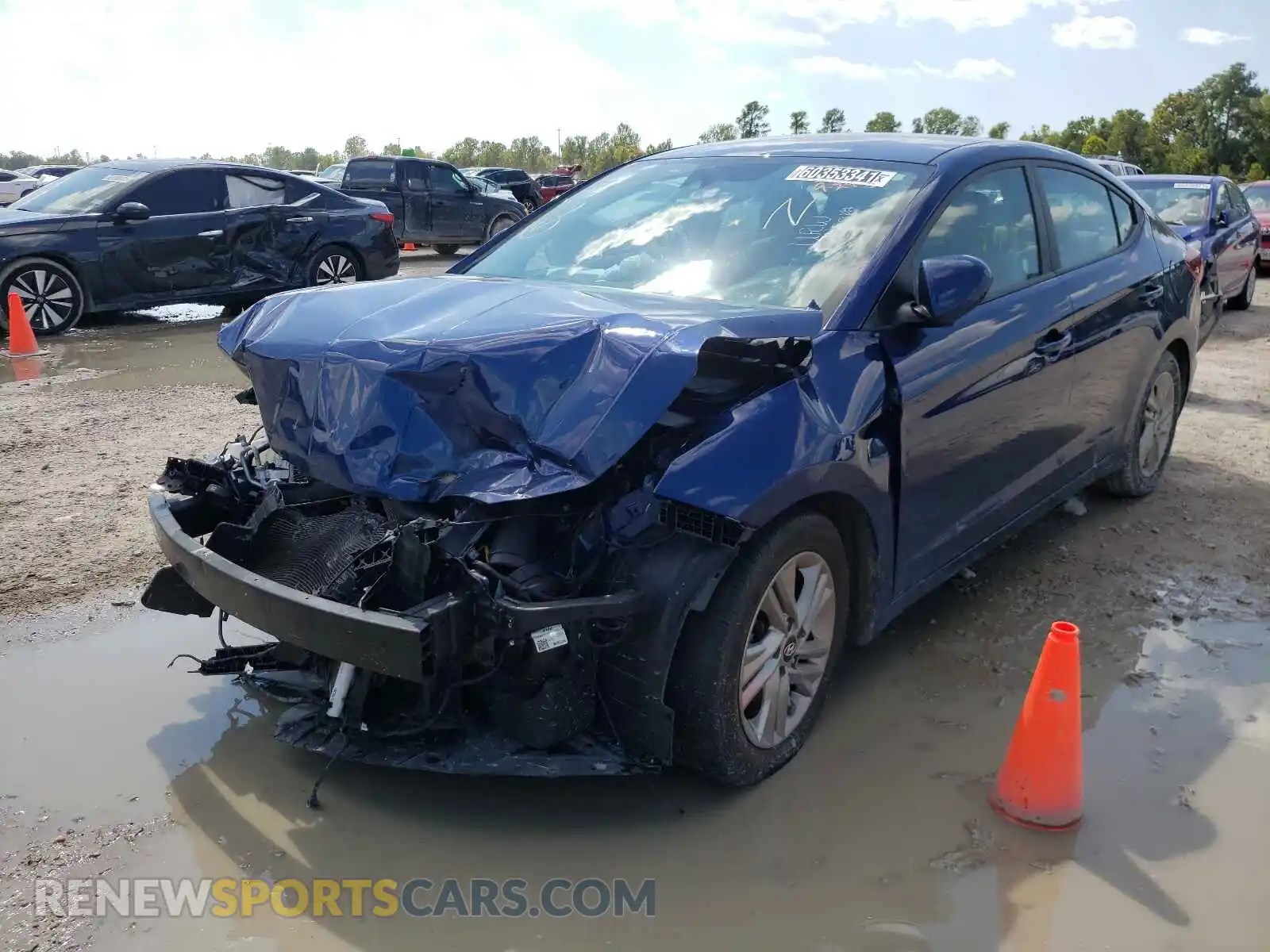 2 Photograph of a damaged car 5NPD84LF8KH470641 HYUNDAI ELANTRA 2019