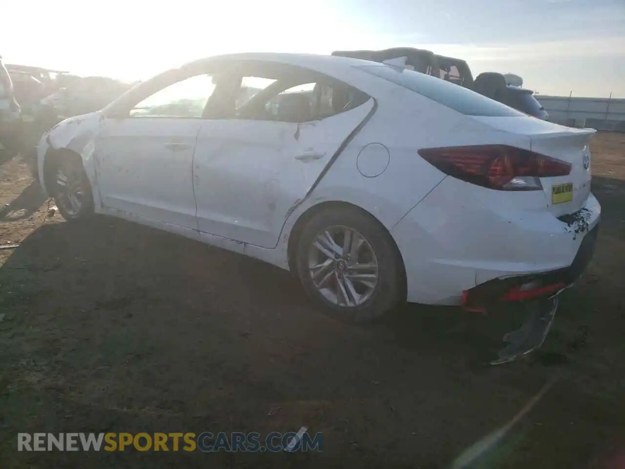 2 Photograph of a damaged car 5NPD84LF8KH482143 HYUNDAI ELANTRA 2019