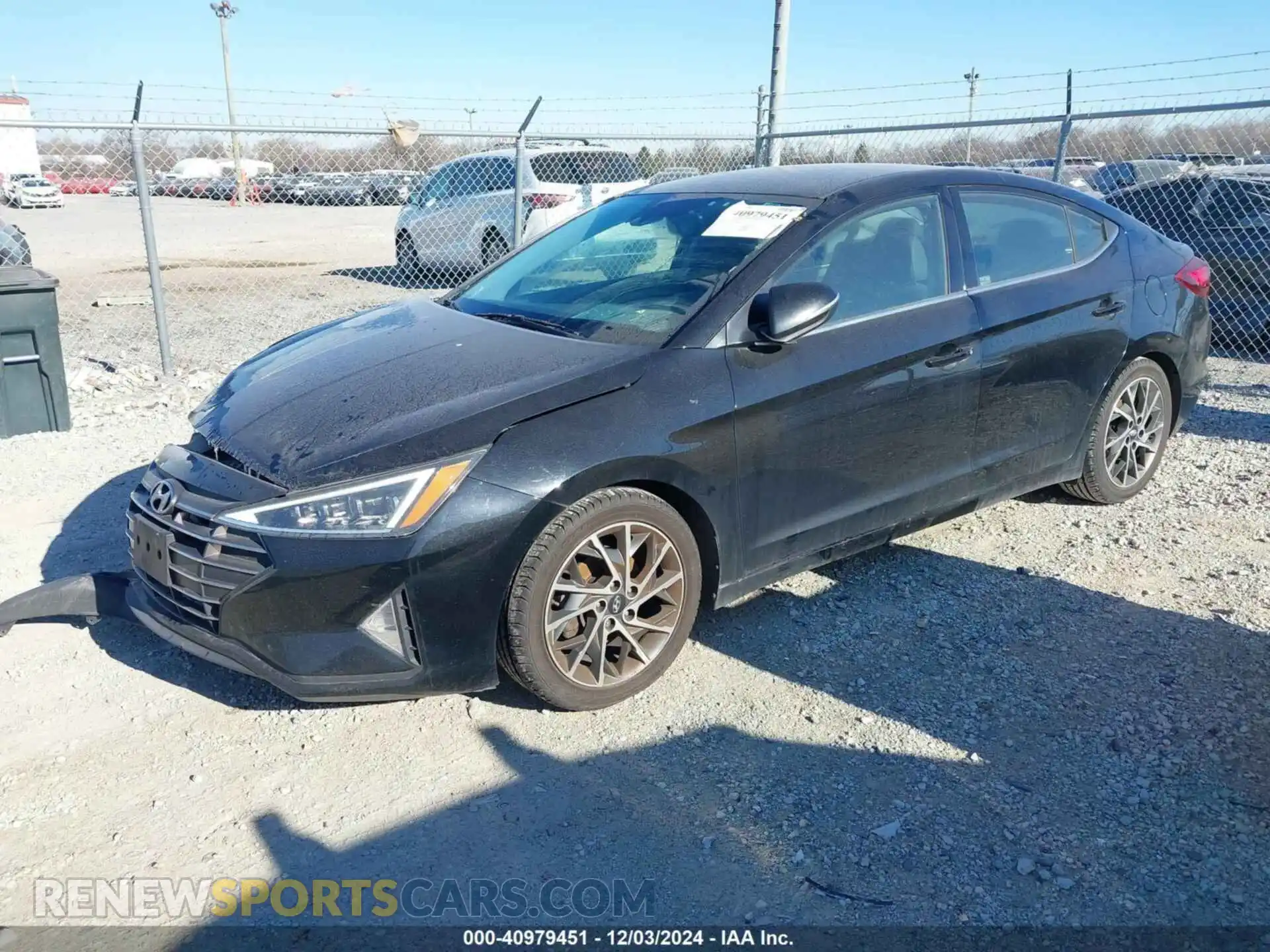 2 Photograph of a damaged car 5NPD84LF8KH488184 HYUNDAI ELANTRA 2019