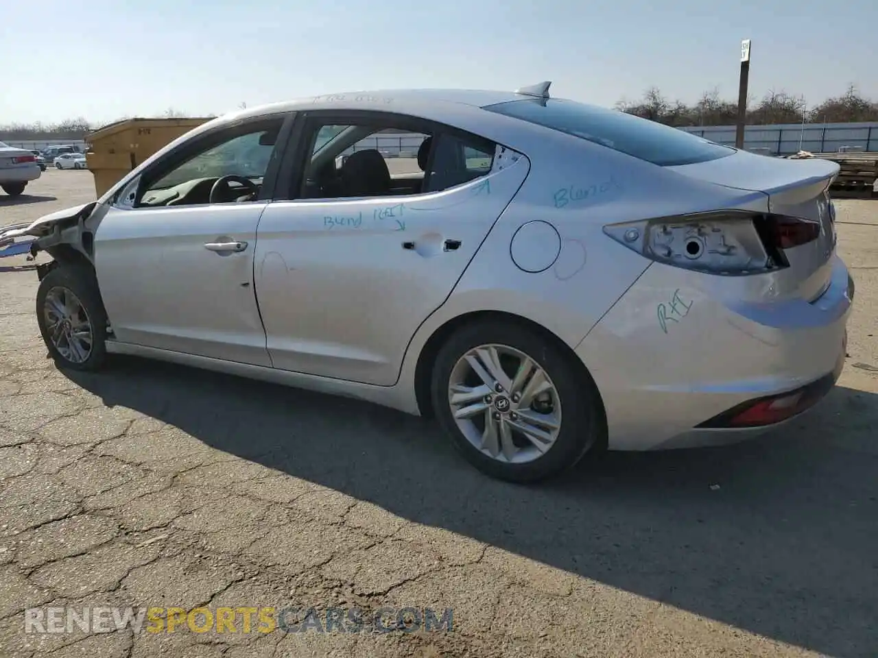 2 Photograph of a damaged car 5NPD84LFXKH436376 HYUNDAI ELANTRA 2019