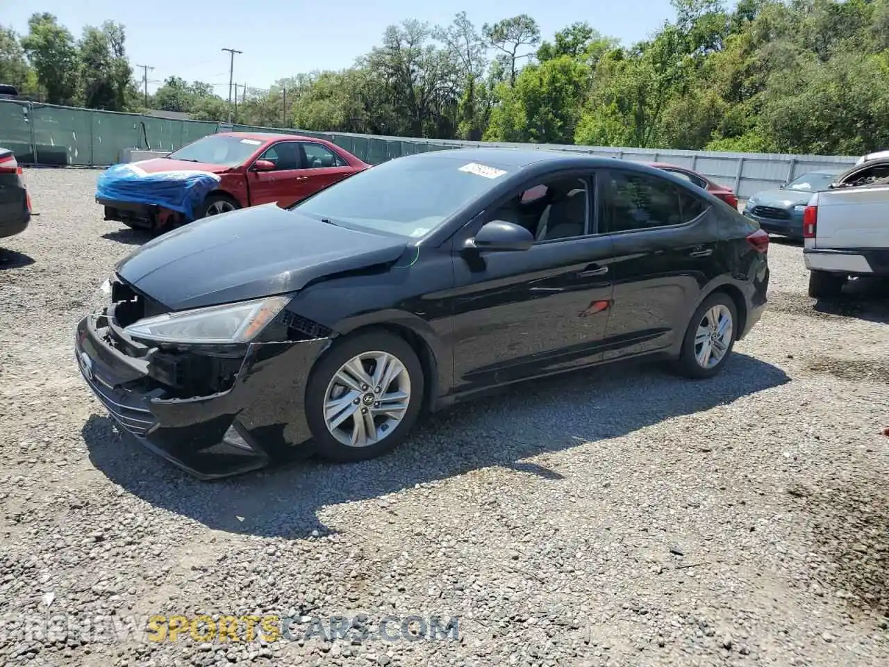 1 fotografías del automóvil dañado 5NPD84LFXKH464954 HYUNDAI ELANTRA 2019