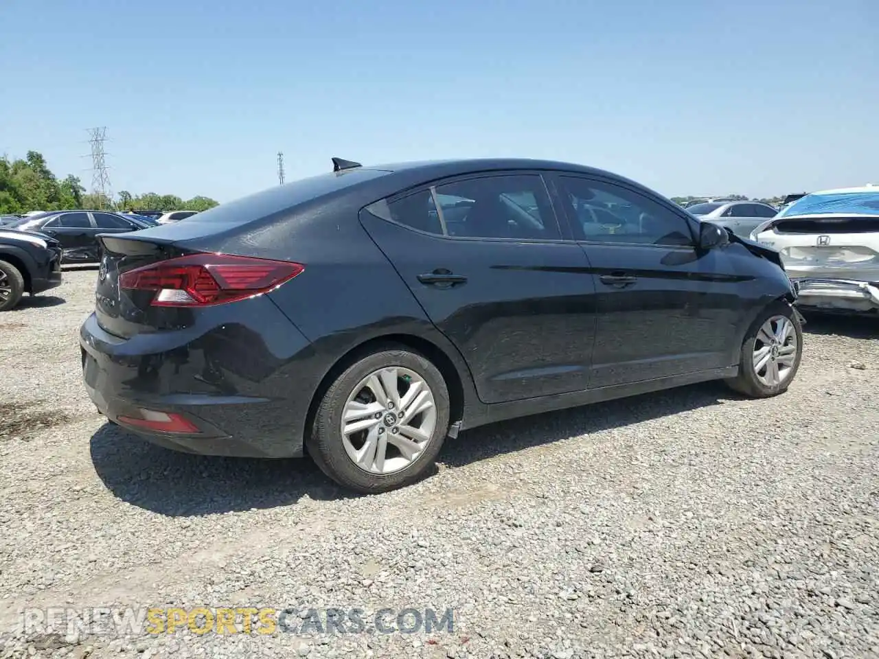 3 fotografías del automóvil dañado 5NPD84LFXKH464954 HYUNDAI ELANTRA 2019