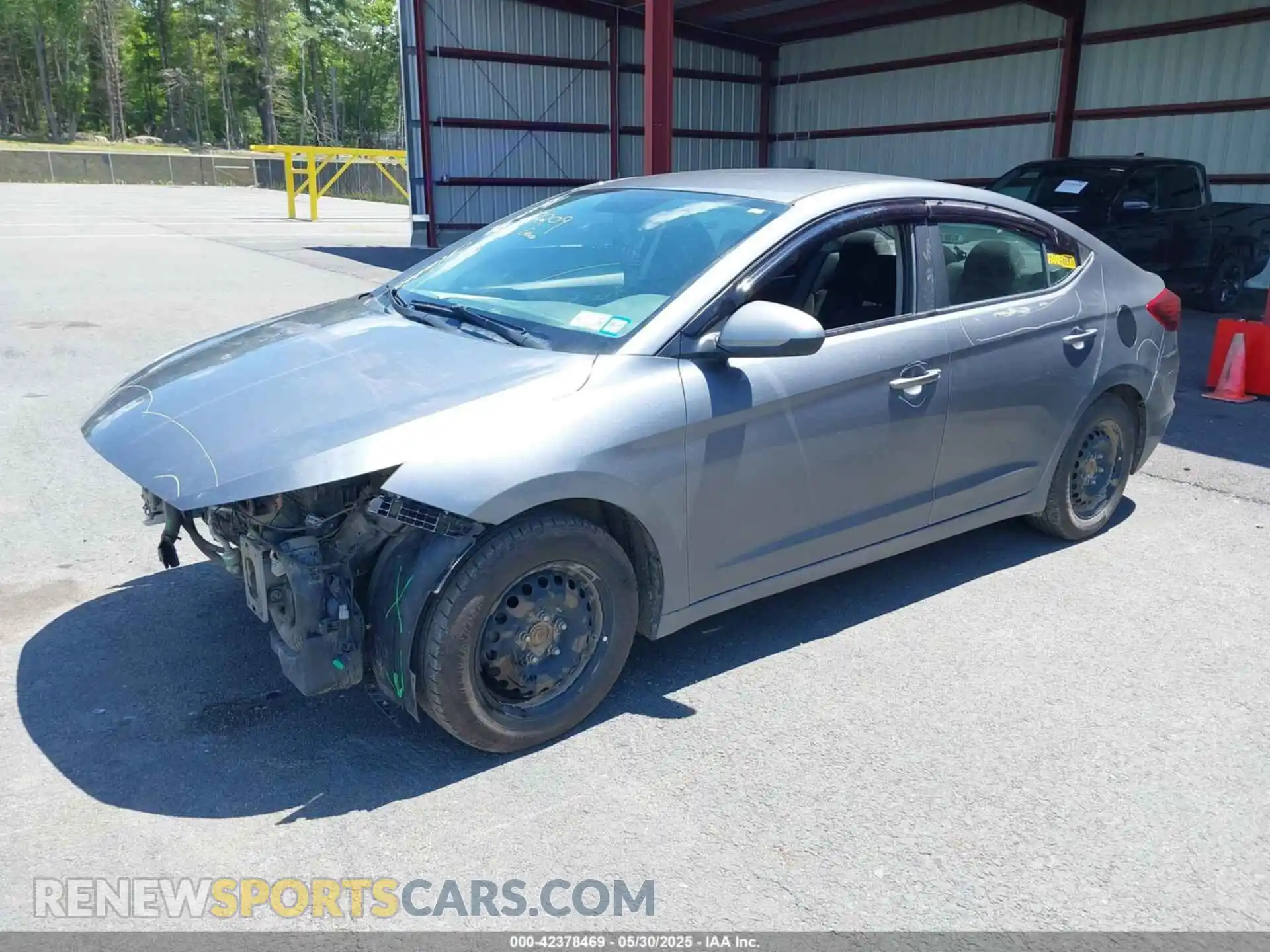 2 fotografías del automóvil dañado KMHD74LF8KU810164 HYUNDAI ELANTRA 2019