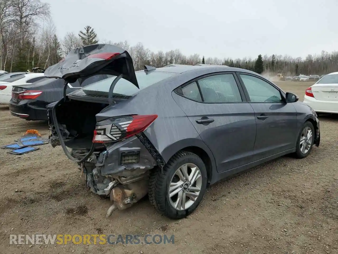 3 Photograph of a damaged car KMHD84LF1KU856464 HYUNDAI ELANTRA 2019