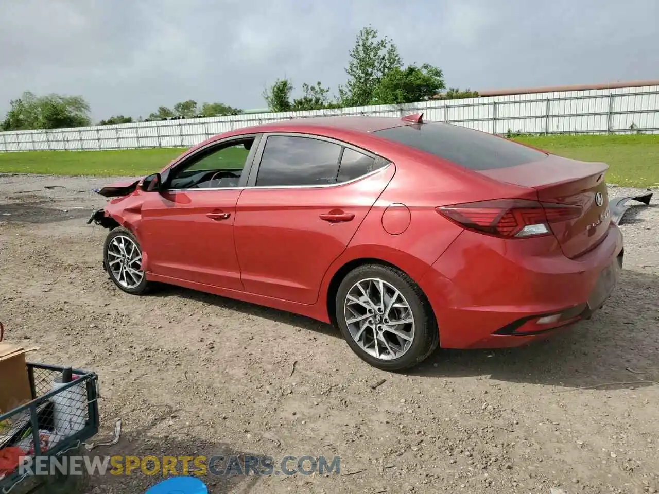 2 Photograph of a damaged car KMHD84LF2KU793584 HYUNDAI ELANTRA 2019