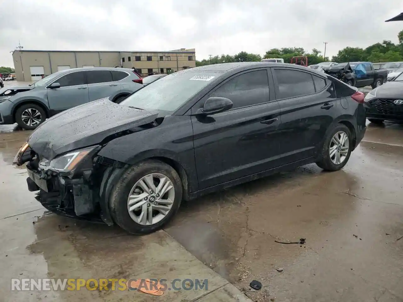 1 Photograph of a damaged car KMHD84LF4KU842431 HYUNDAI ELANTRA 2019