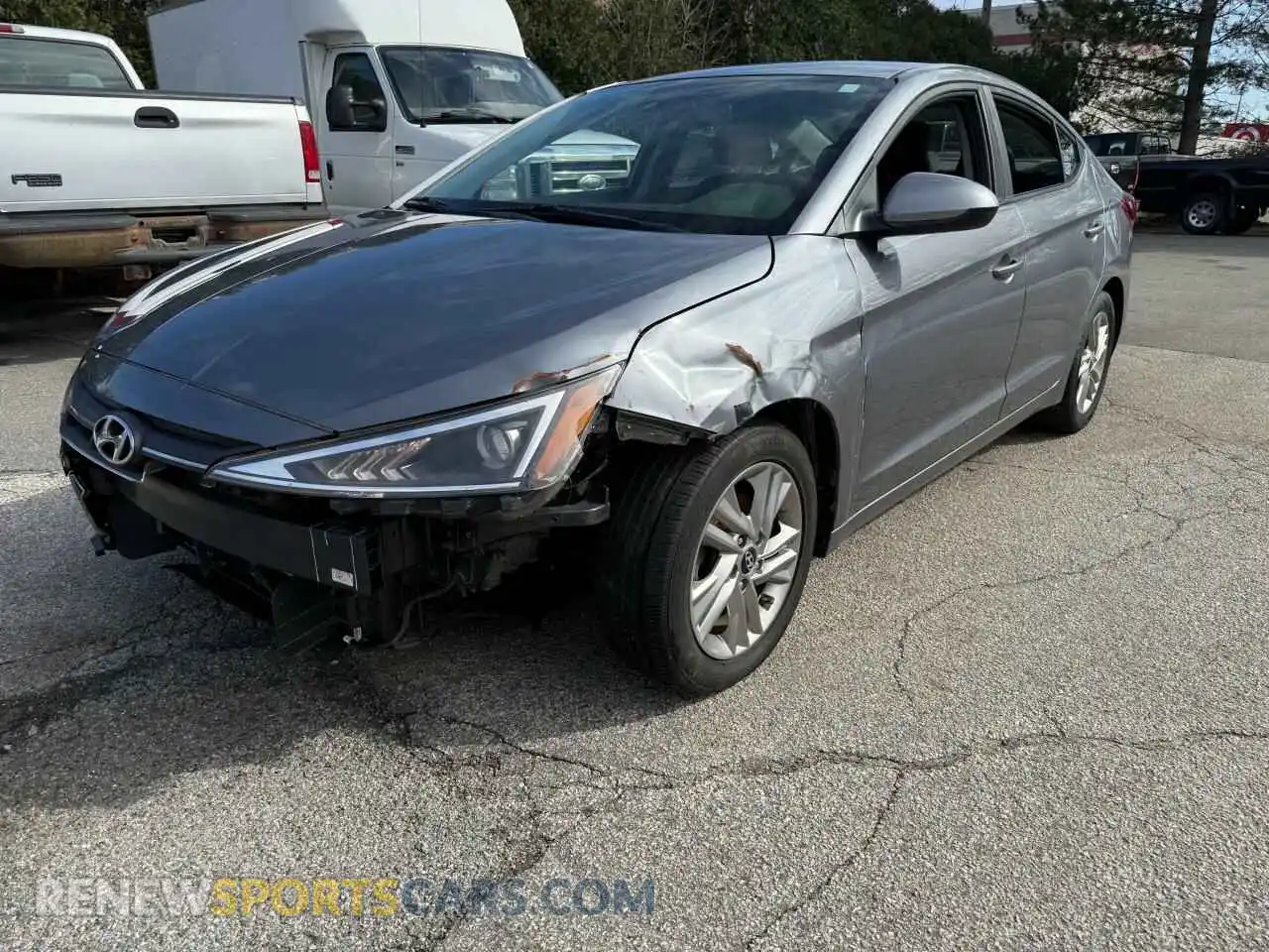 2 Photograph of a damaged car KMHD84LF5KU831728 HYUNDAI ELANTRA 2019
