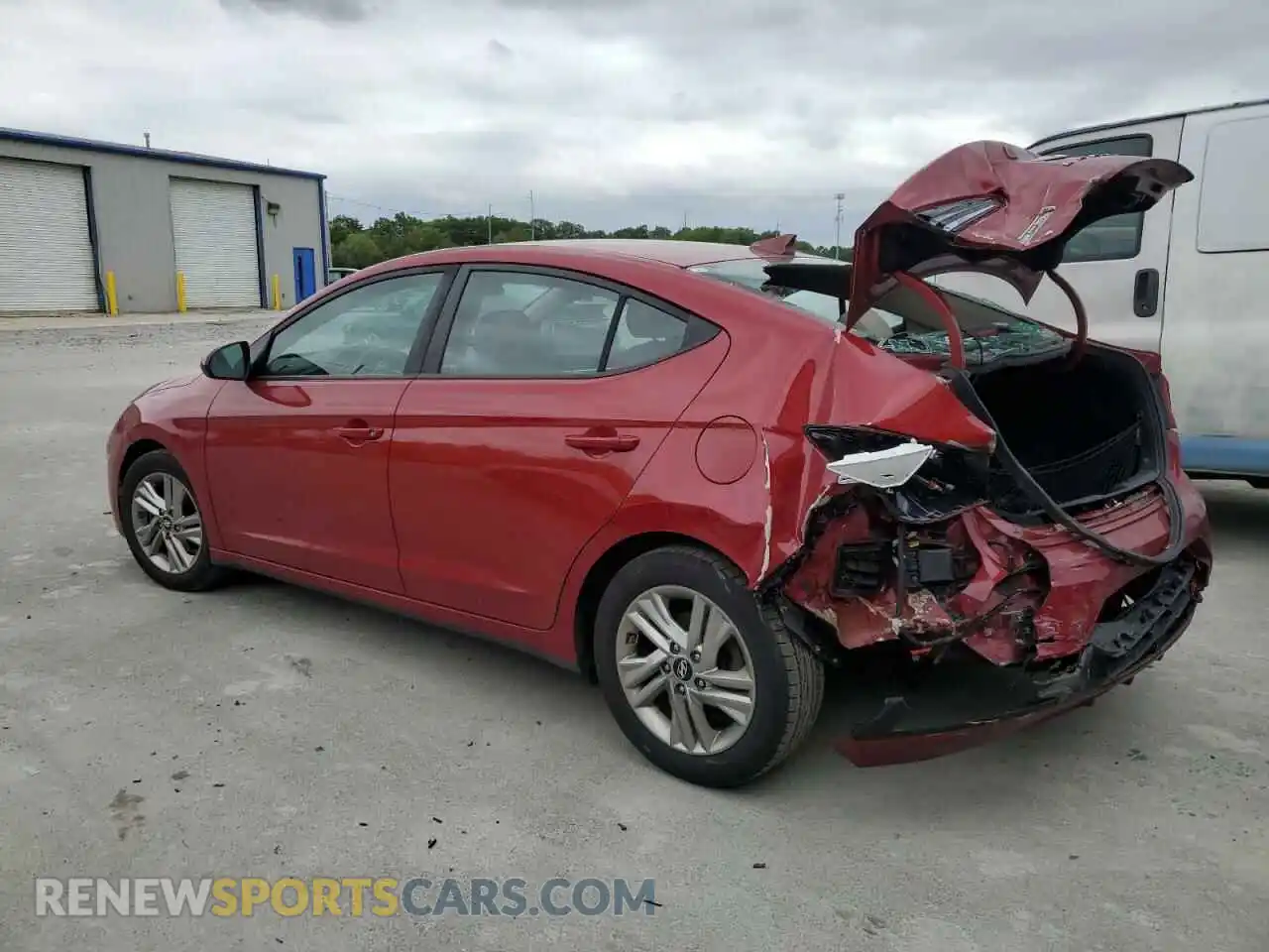 2 fotografías del automóvil dañado KMHD84LF8KU788972 HYUNDAI ELANTRA 2019