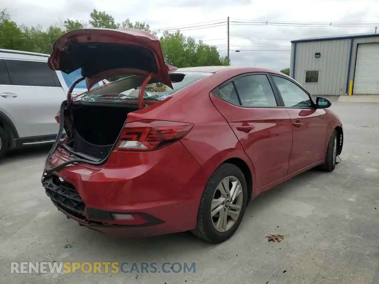 3 fotografías del automóvil dañado KMHD84LF8KU788972 HYUNDAI ELANTRA 2019