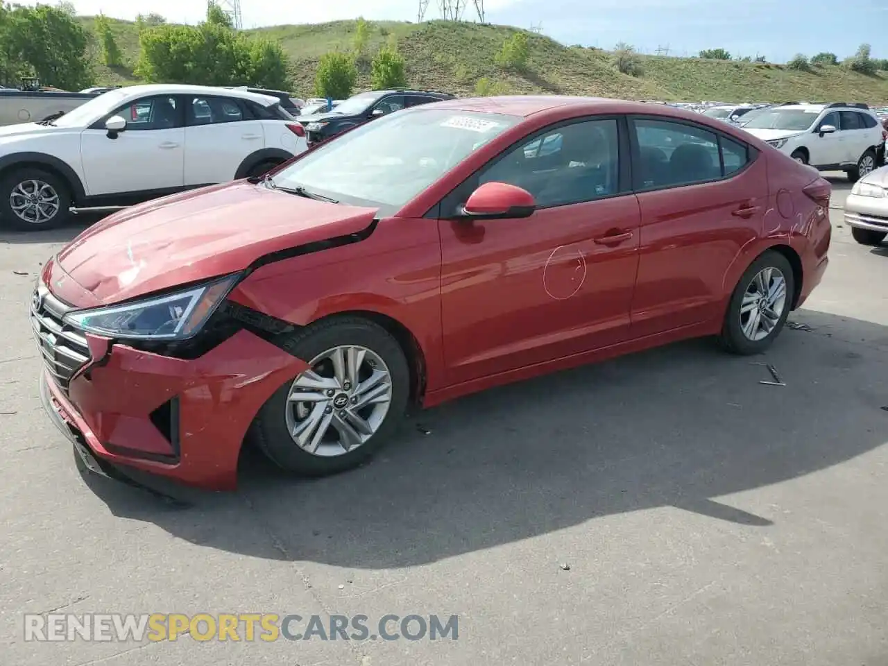 1 Фотография поврежденного автомобиля KMHD84LF8KU817516 HYUNDAI ELANTRA 2019