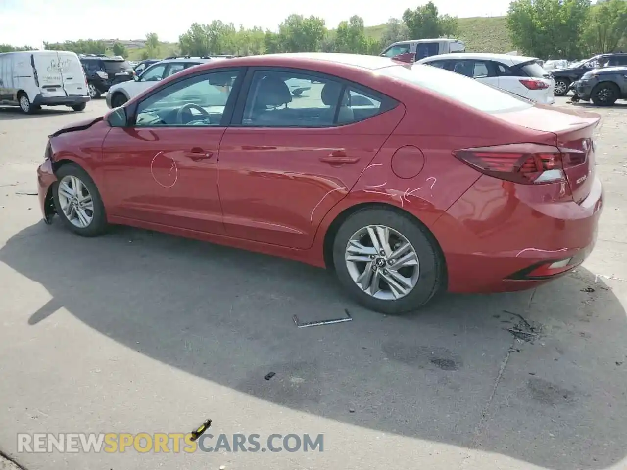 2 Фотография поврежденного автомобиля KMHD84LF8KU817516 HYUNDAI ELANTRA 2019