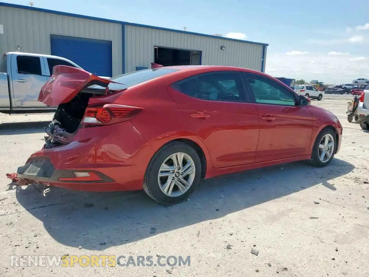 3 fotografías del automóvil dañado KMHD84LF8KU866313 HYUNDAI ELANTRA 2019