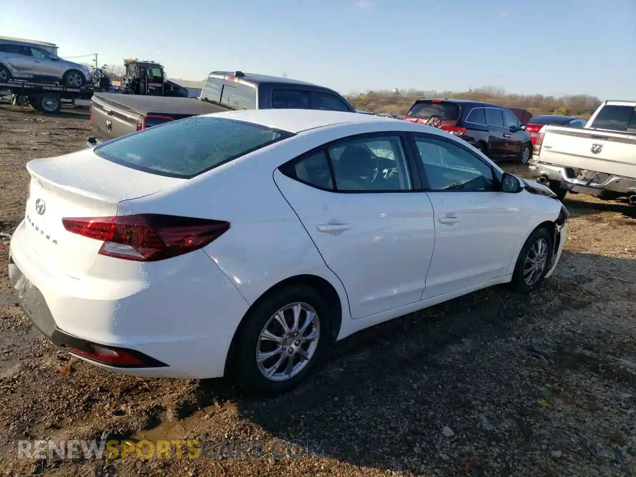 3 fotografías del automóvil dañado 5NPD74LF8LH537680 HYUNDAI ELANTRA 2020