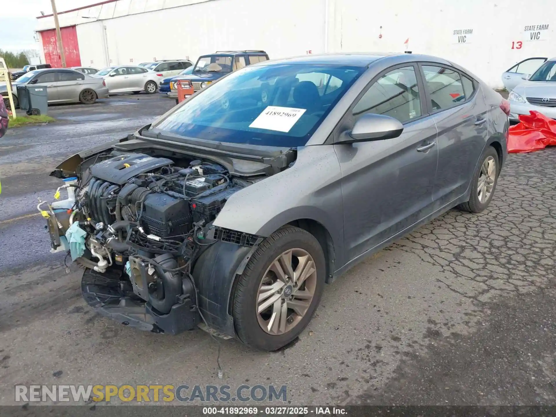 2 Photograph of a damaged car 5NPD84LF0LH514181 HYUNDAI ELANTRA 2020