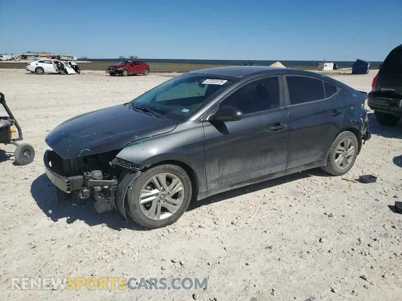 1 Photograph of a damaged car 5NPD84LF0LH550744 HYUNDAI ELANTRA 2020