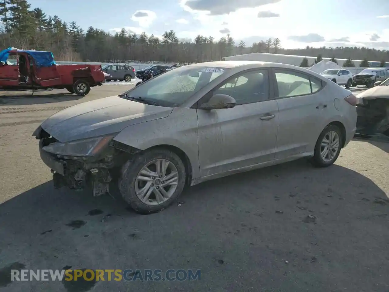 1 Photograph of a damaged car 5NPD84LF0LH569844 HYUNDAI ELANTRA 2020