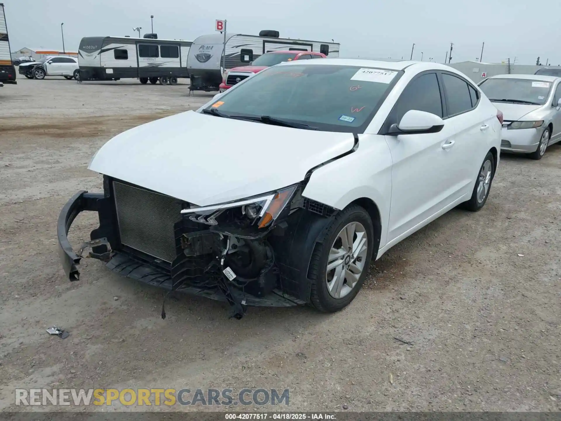 2 Photograph of a damaged car 5NPD84LF0LH603121 HYUNDAI ELANTRA 2020