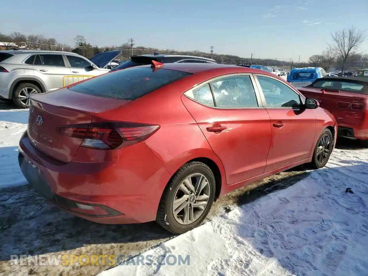 3 fotografías del automóvil dañado 5NPD84LF1LH523942 HYUNDAI ELANTRA 2020
