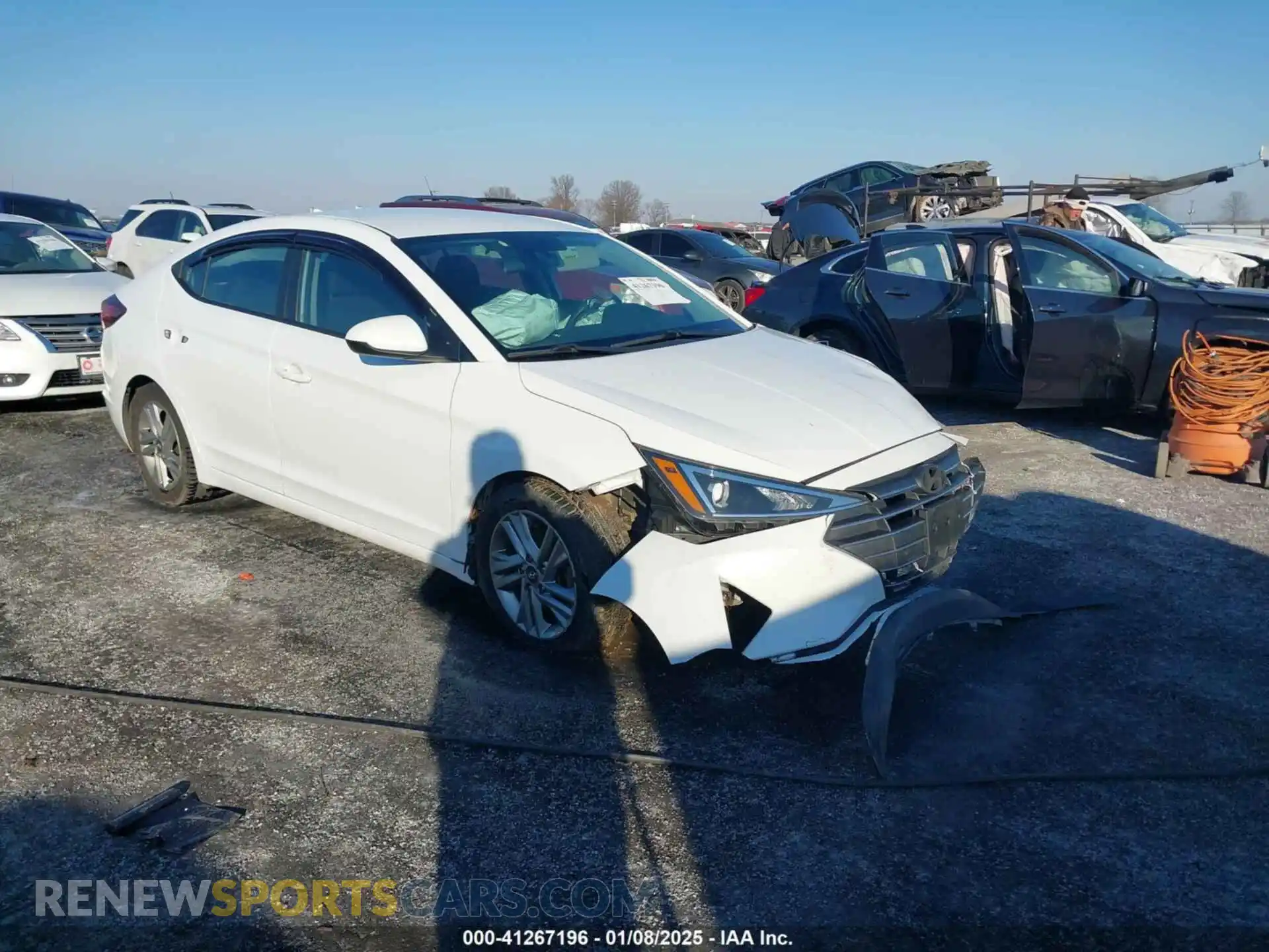 1 Photograph of a damaged car 5NPD84LF2LH594065 HYUNDAI ELANTRA 2020